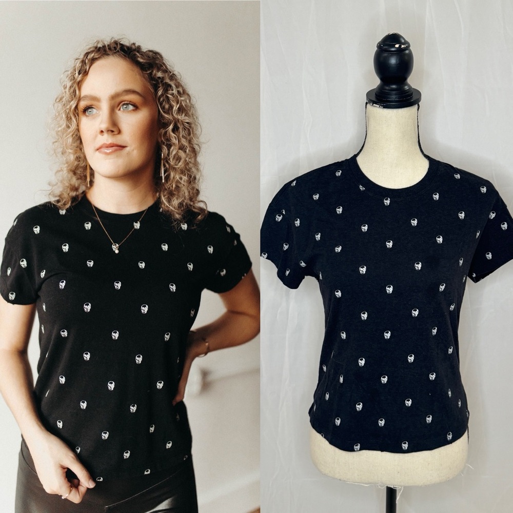 Z SUPPLY Modern Skull Crew Tee in Black